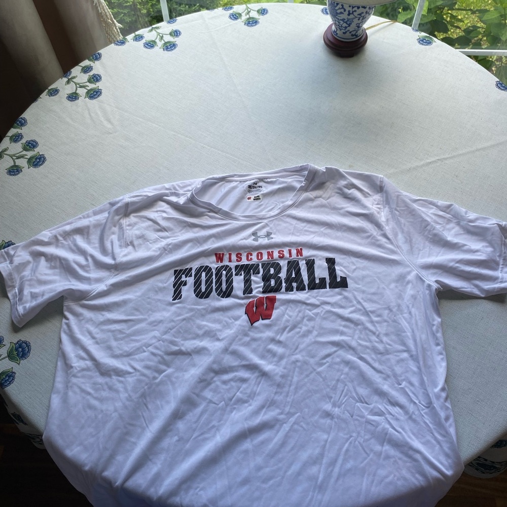 Wisconsin Football White T-Shirt